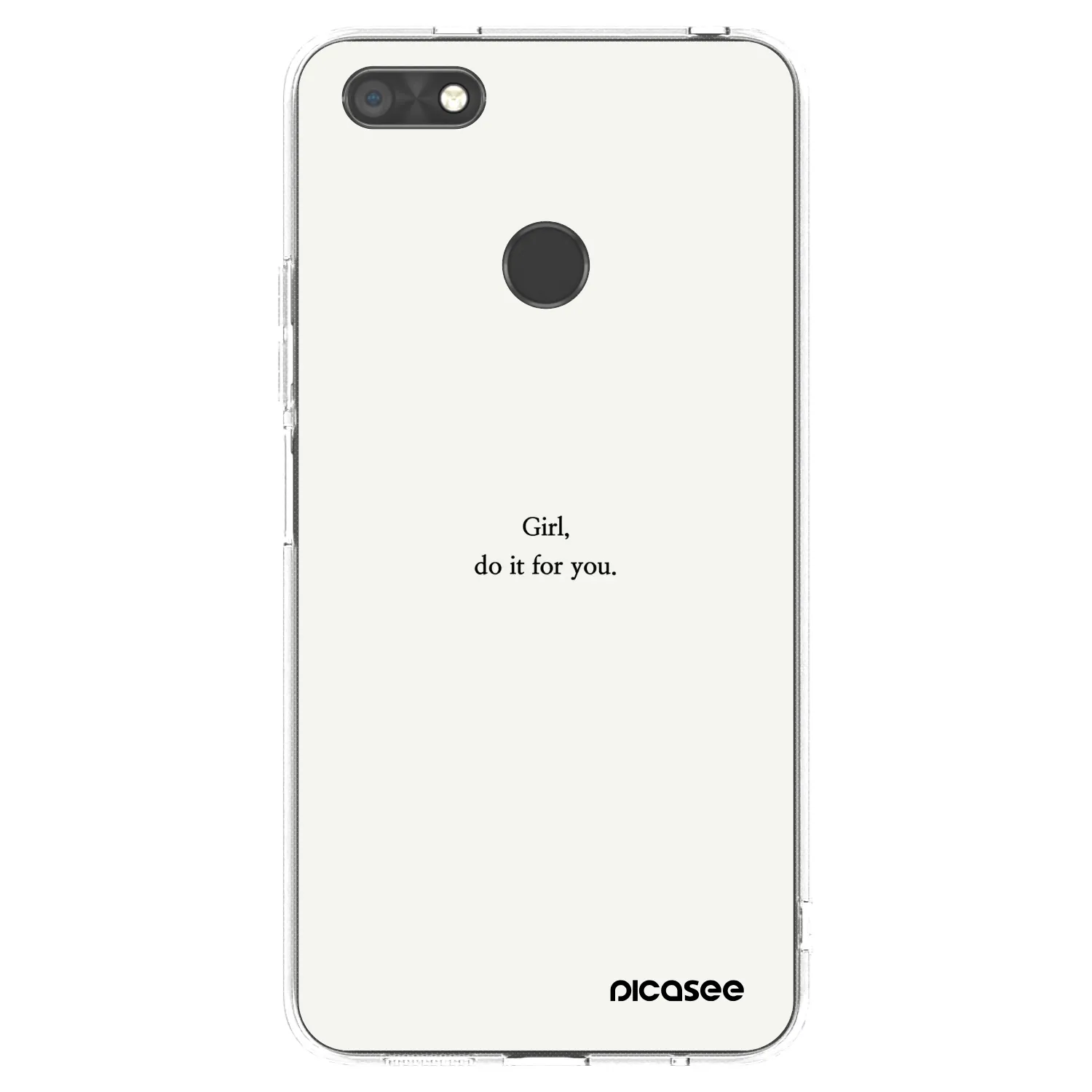 Picasee silikonska prozirna maskica za Huawei P9 Lite Mini - Girl, do it for you