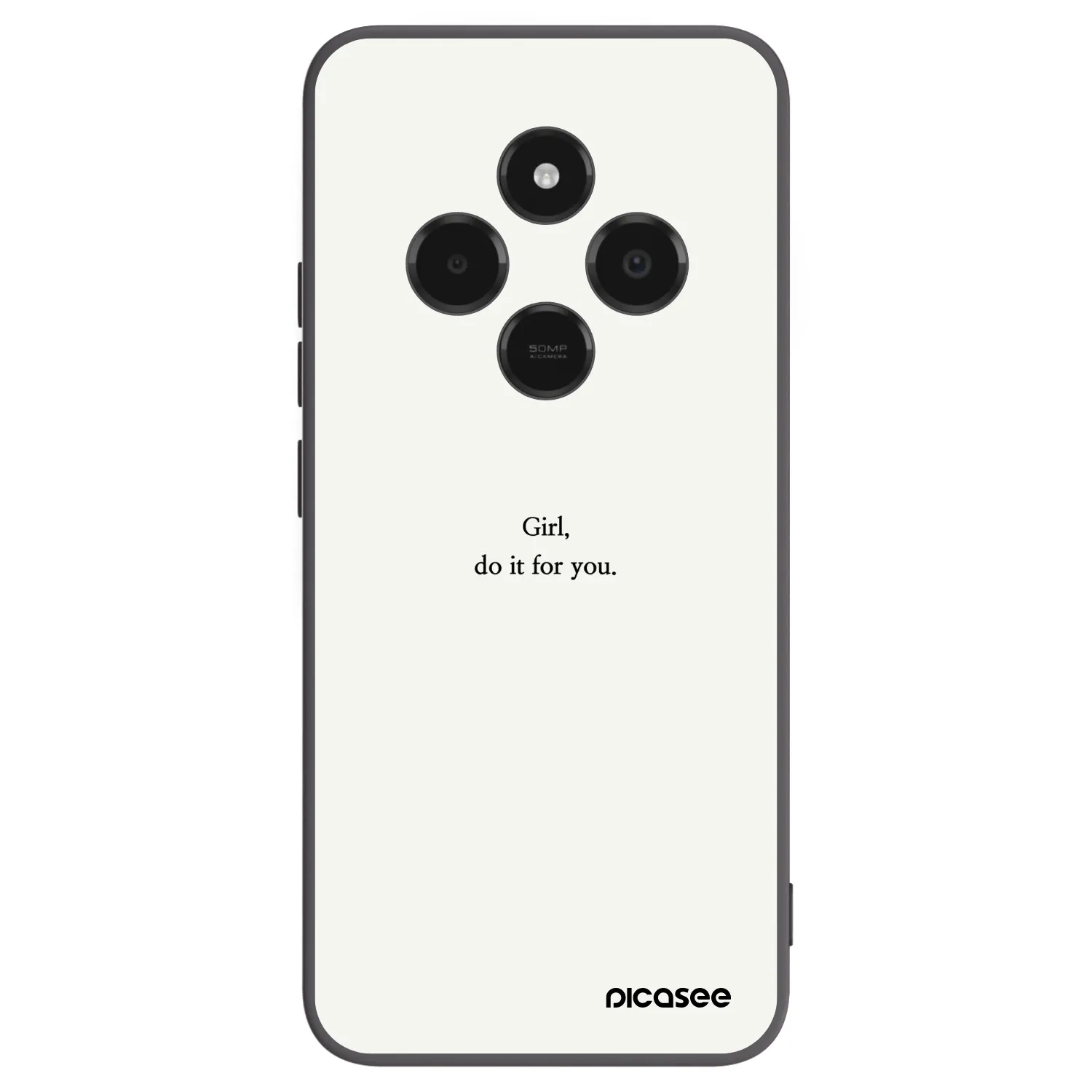 Picasee crna silikonska maskica za Xiaomi Poco C75 - Girl, do it for you