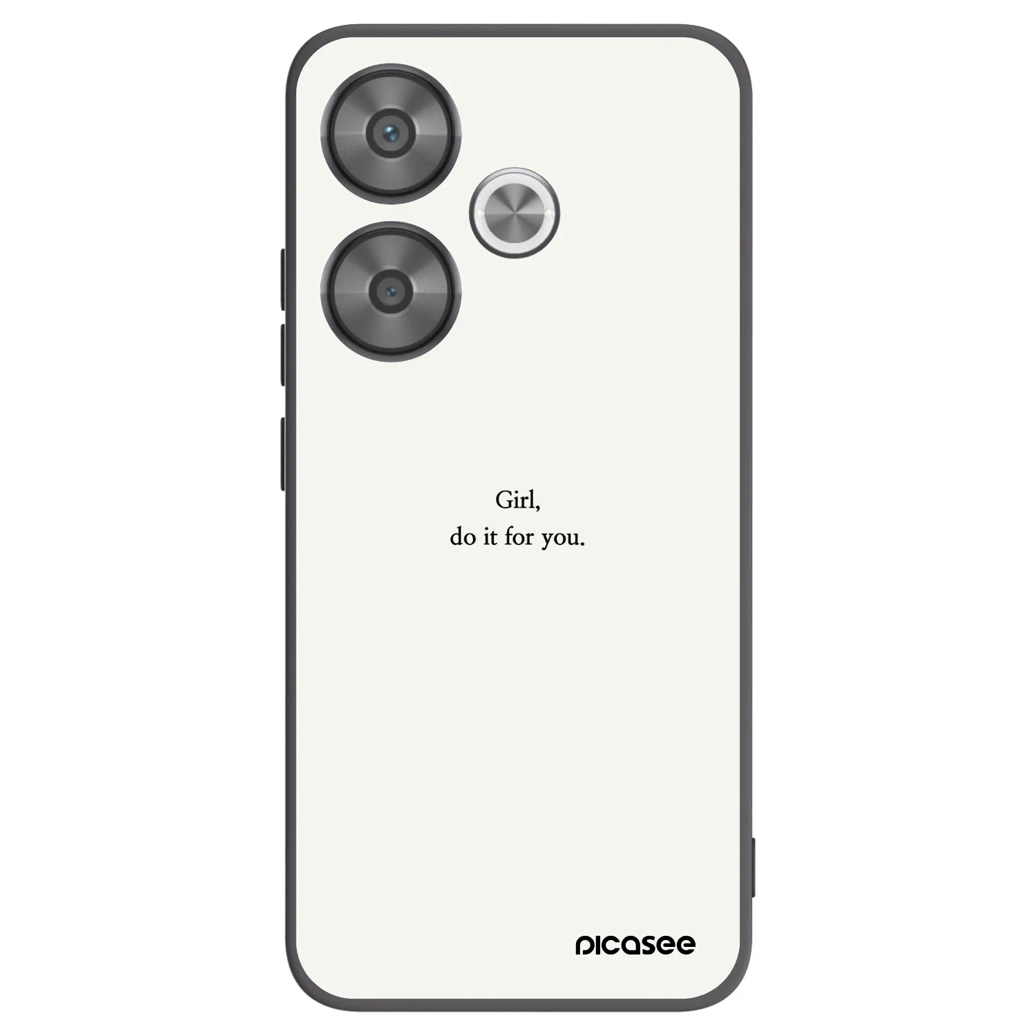 Picasee crna silikonska maskica za Xiaomi Poco F6 - Girl, do it for you