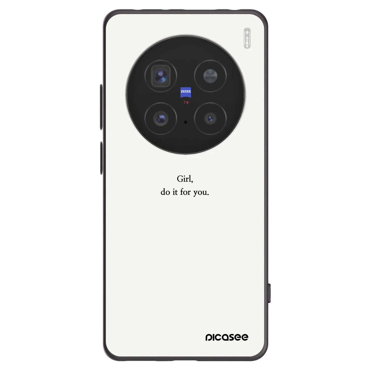 Picasee crna silikonska maskica za Vivo X200 Pro - Girl, do it for you