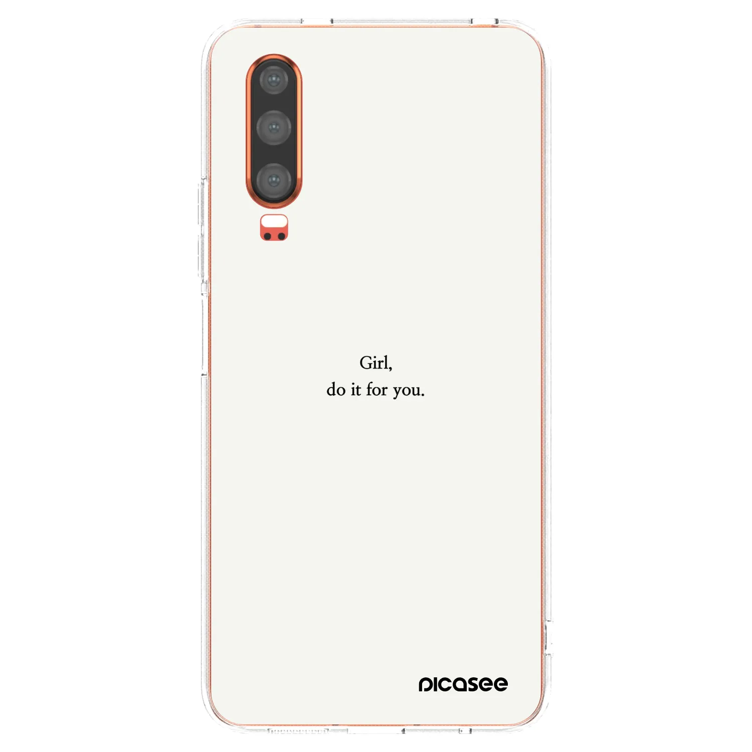 Picasee silikonska prozirna maskica za Huawei P30 - Girl, do it for you