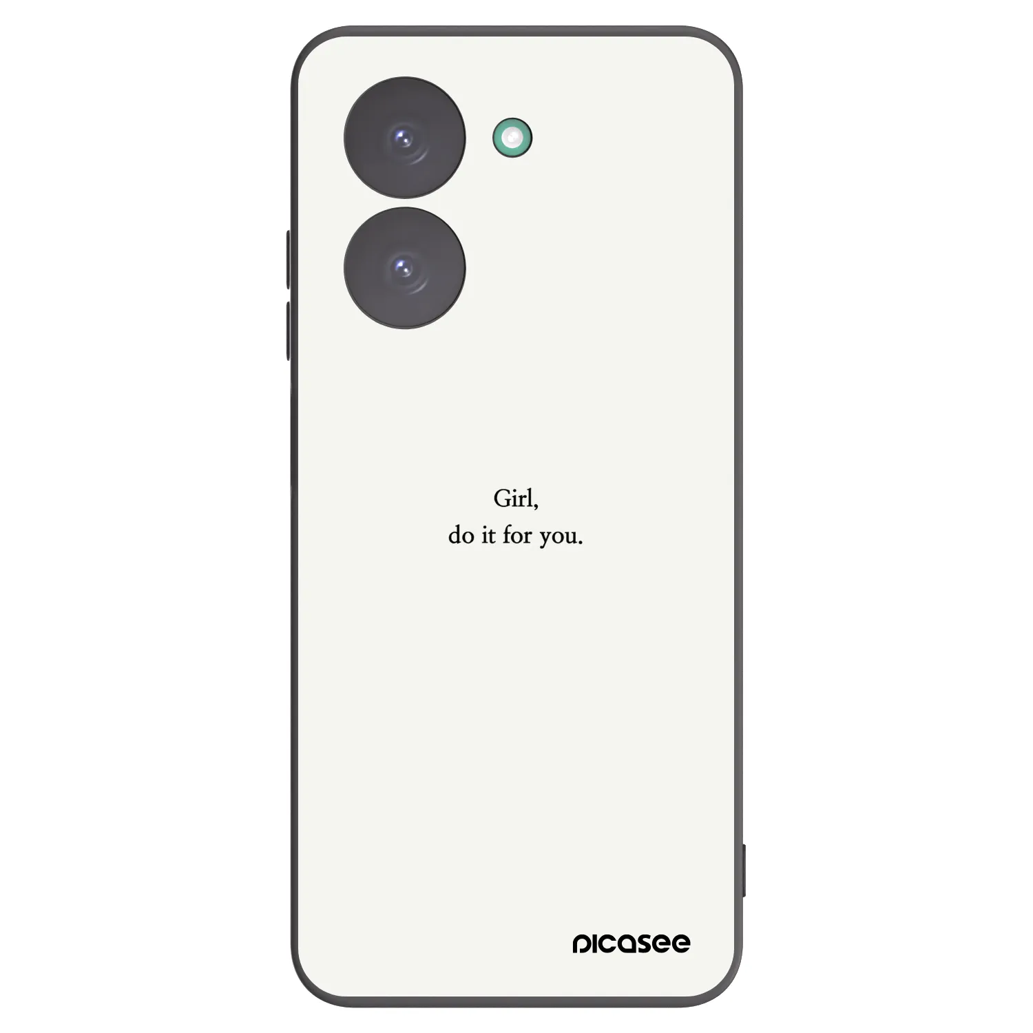 Picasee crna silikonska maskica za Xiaomi Redmi A5 - Girl, do it for you