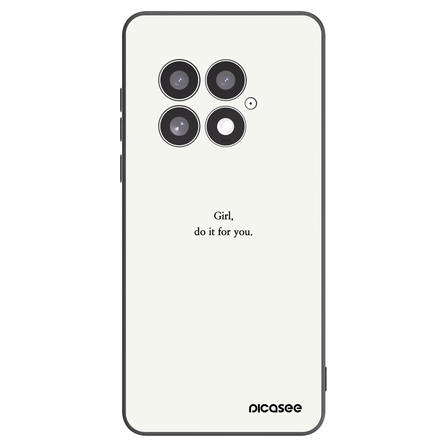 Picasee crna silikonska maskica za OnePlus 13 5G - Girl, do it for you