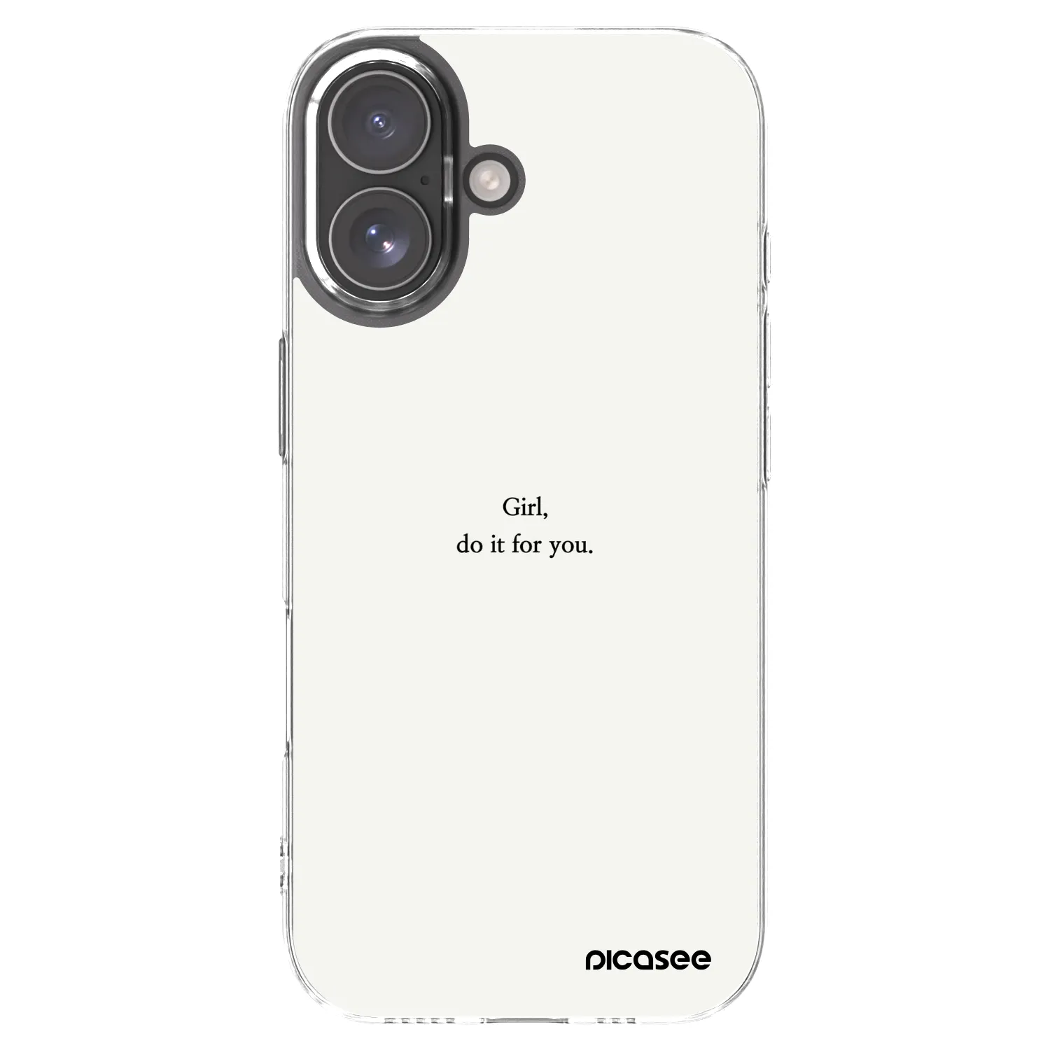 Picasee silikonska prozirna maskica za Apple iPhone 17 - Girl, do it for you
