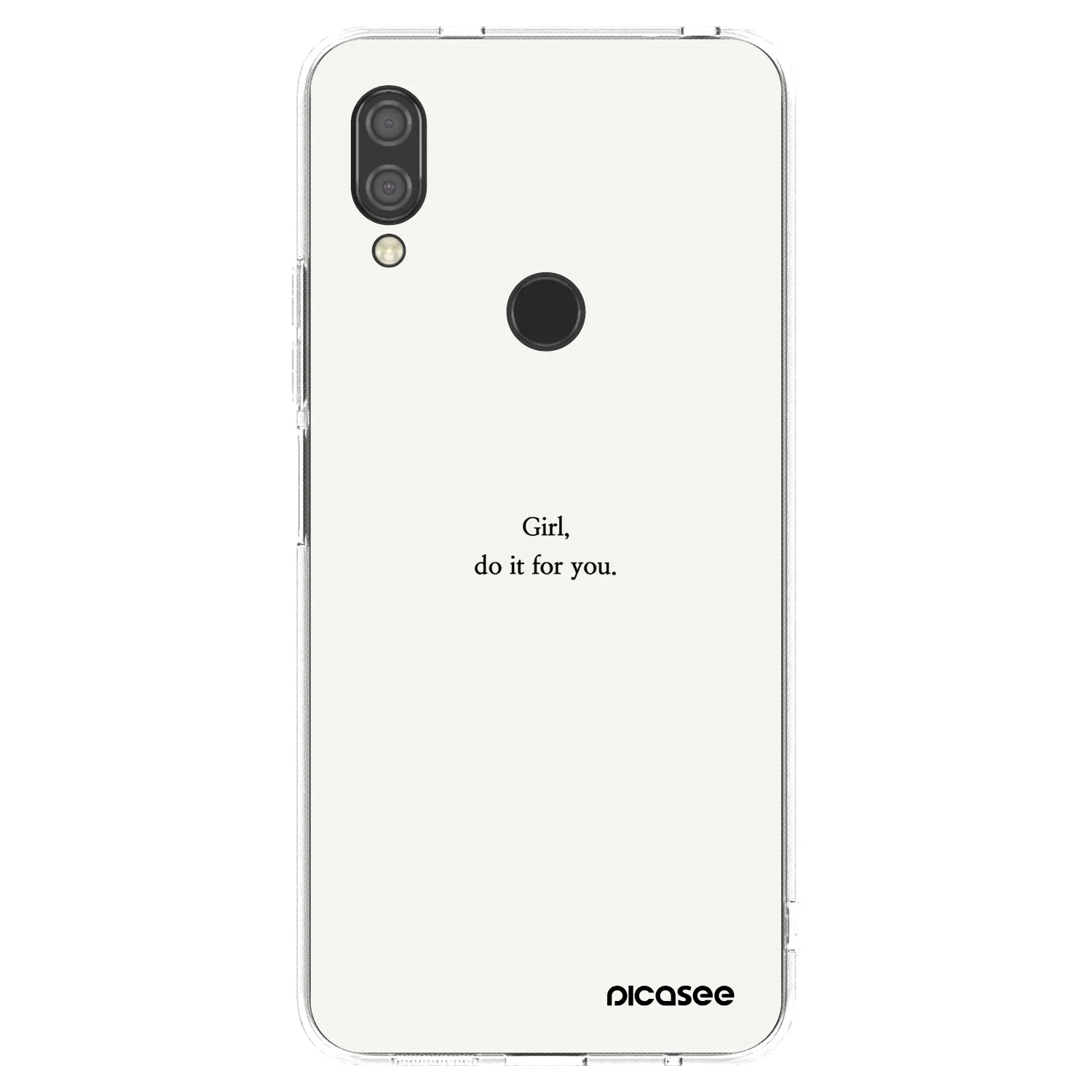 Picasee silikonska prozirna maskica za Xiaomi Redmi 7 - Girl, do it for you