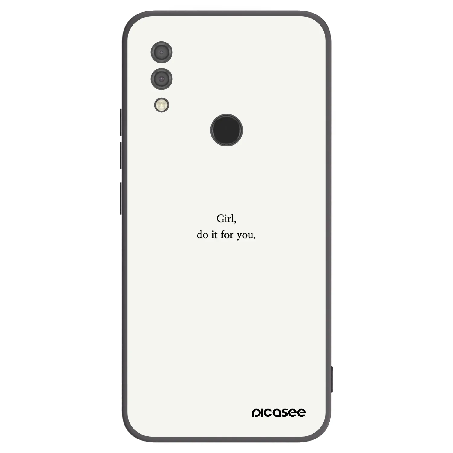 Picasee crna silikonska maskica za Xiaomi Redmi 7 - Girl, do it for you