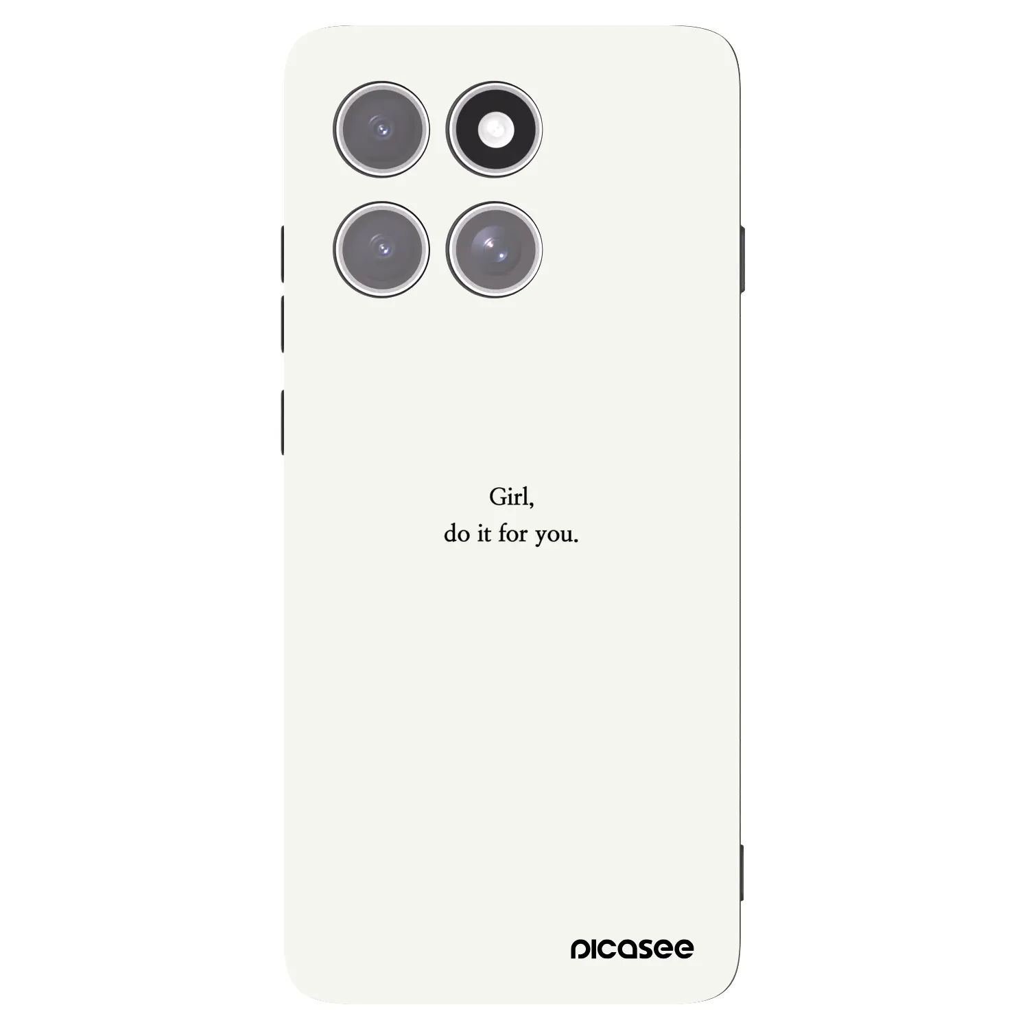 Picasee crna silikonska maskica za Motorola Edge 60 Pro - Girl, do it for you