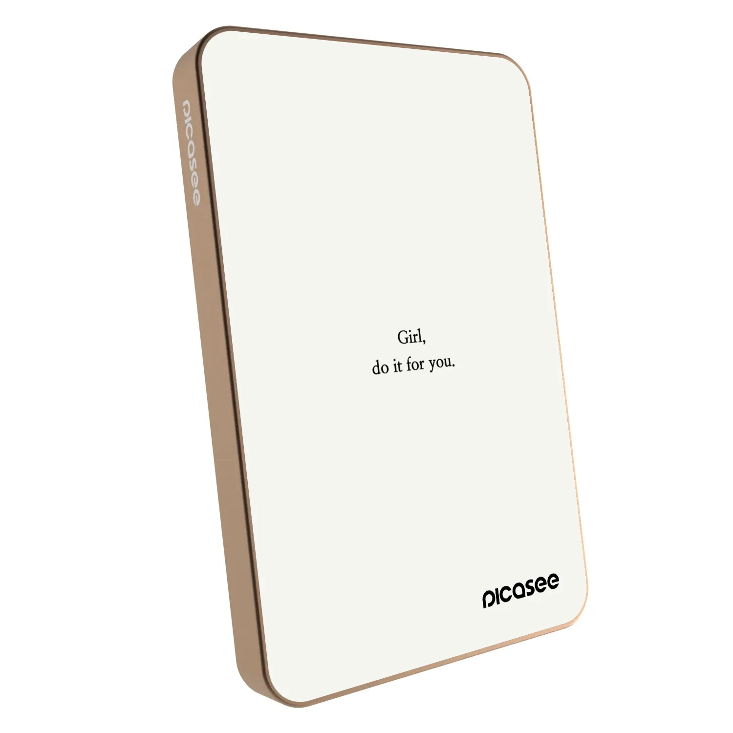 Picasee Prijenosni punjač s MagSafe 5 000 mAh Zlatni - Girl, do it for you