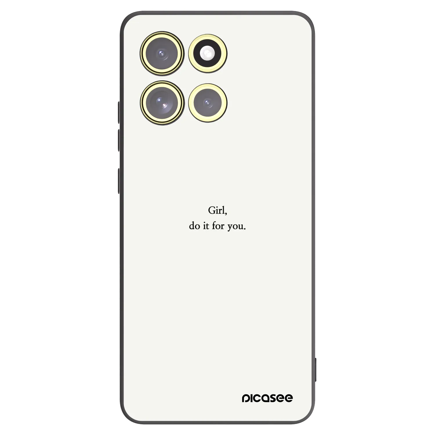 Picasee crna silikonska maskica za Motorola Moto G86 5G - Girl, do it for you