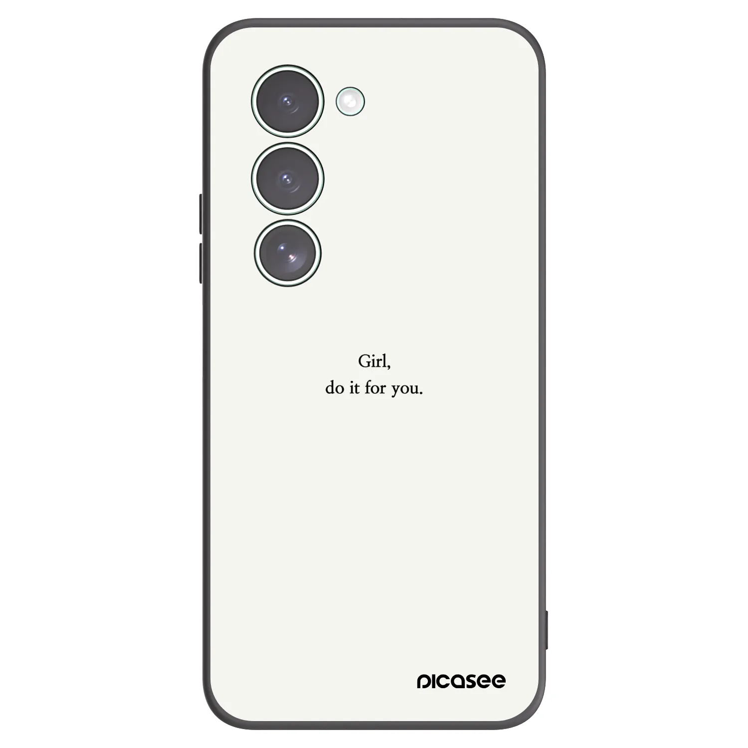 Picasee crna silikonska maskica za Xiaomi Redmi 15 5G - Girl, do it for you