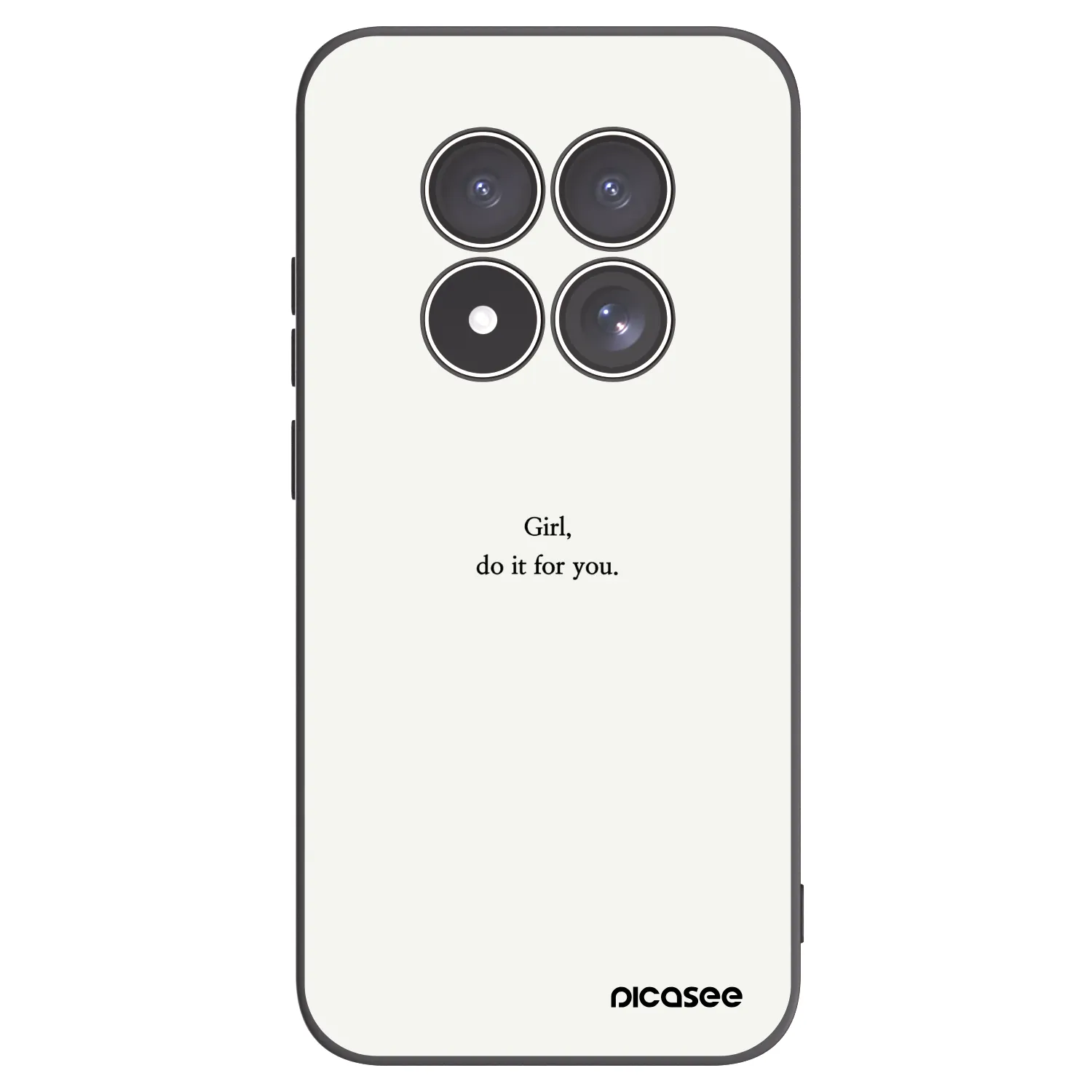 Picasee crna silikonska maskica za Xiaomi Redmi Note 15 Pro 4G - Girl, do it for you