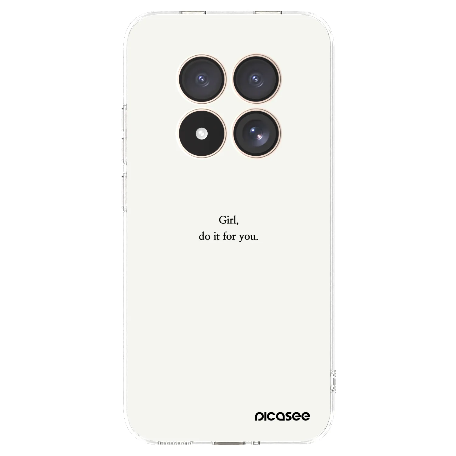 Picasee silikonska prozirna maskica za Xiaomi Redmi Note 15 Pro 4G - Girl, do it for you