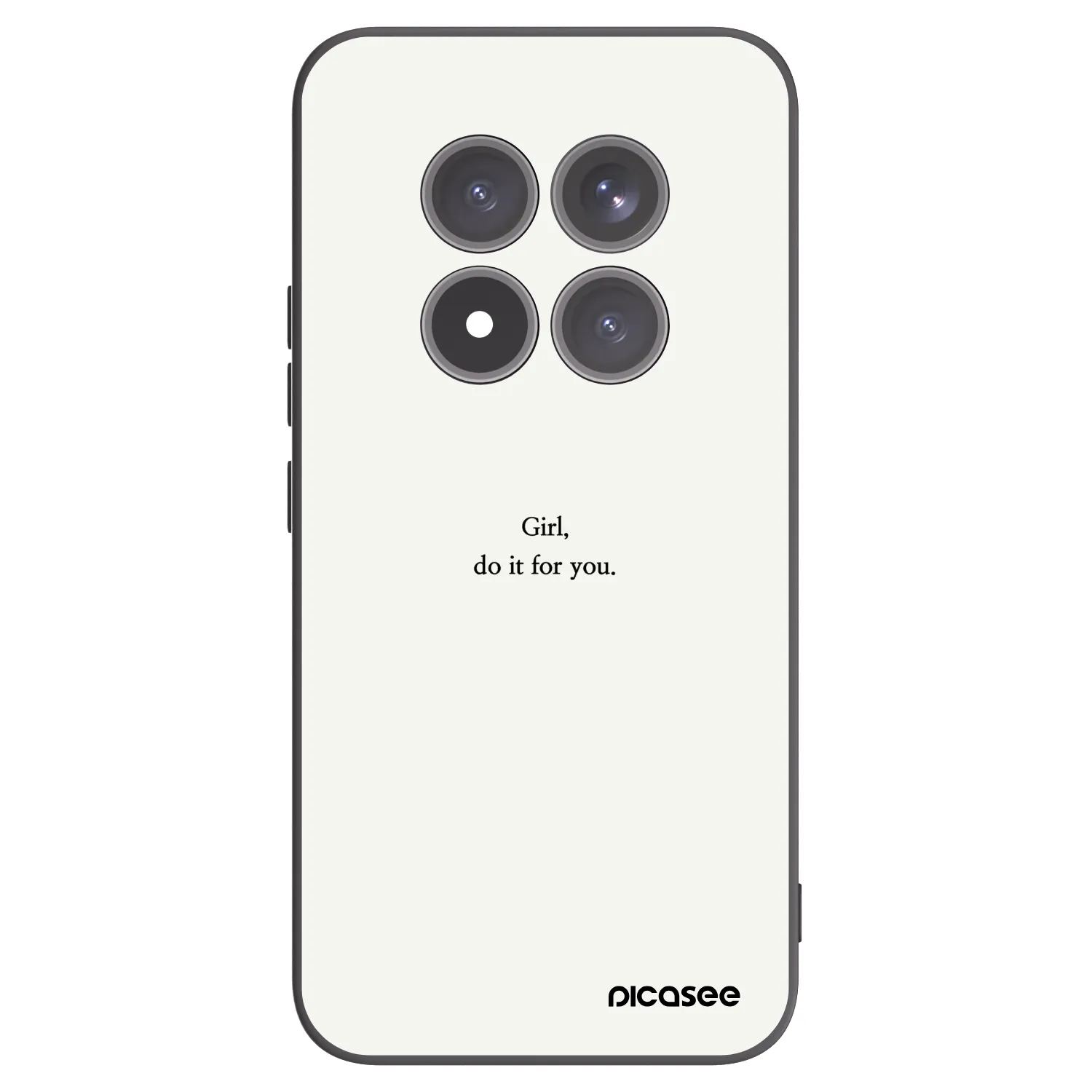 Picasee crna silikonska maskica za Xiaomi Redmi Note 15 Pro+ - Girl, do it for you