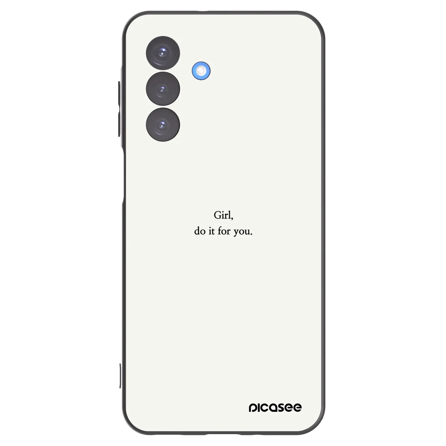 Picasee crna silikonska maskica za Samsung Galaxy A17 5G - Girl, do it for you