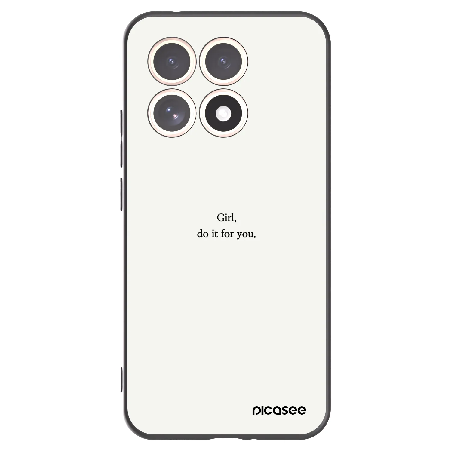 Picasee crna silikonska maskica za Xiaomi 15T - Girl, do it for you