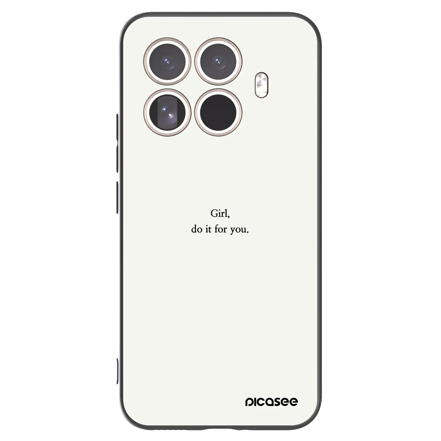 Picasee crna silikonska maskica za Xiaomi 15T Pro - Girl, do it for you