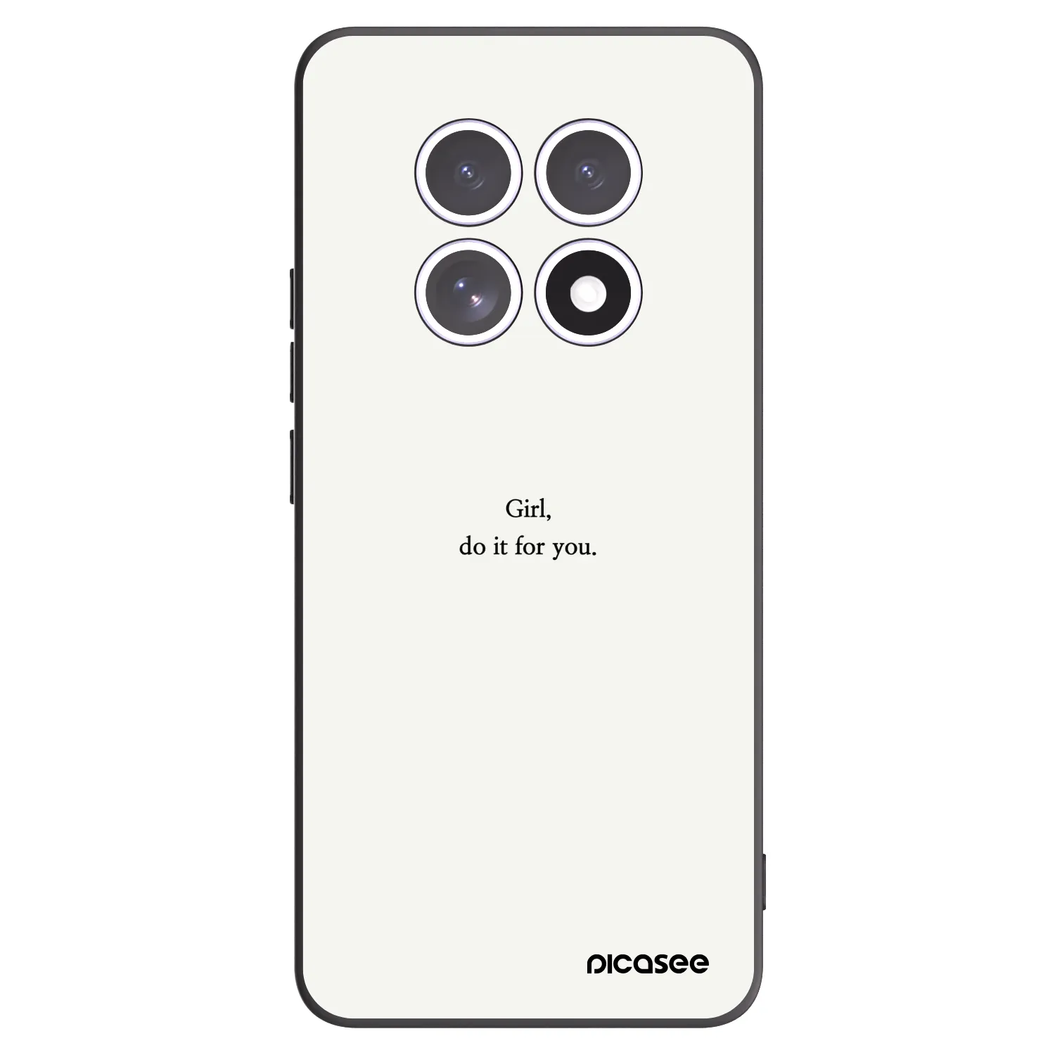 Picasee crna silikonska maskica za Xiaomi Redmi Note 15 - Girl, do it for you