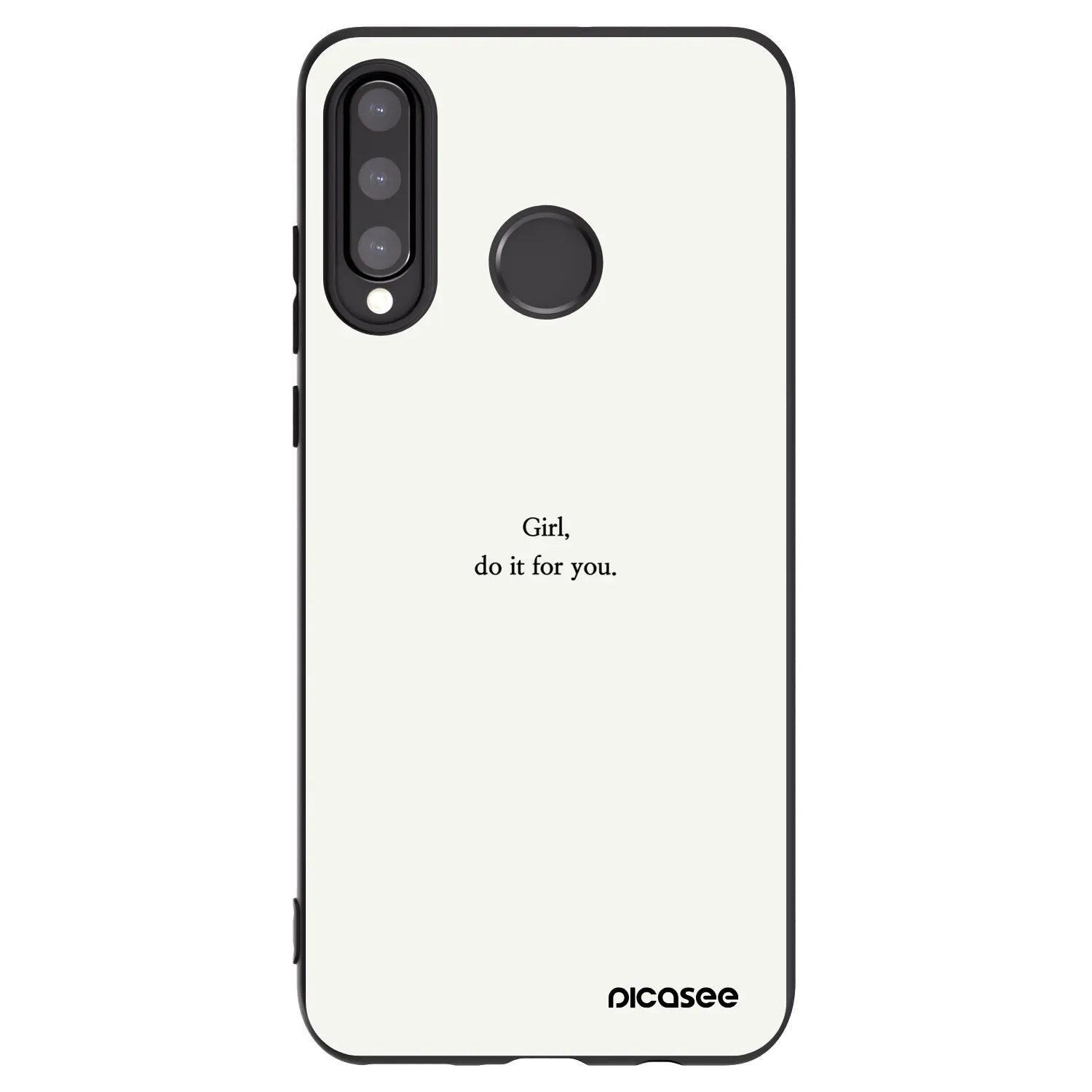Picasee crna silikonska maskica za Huawei P30 Lite - Girl, do it for you