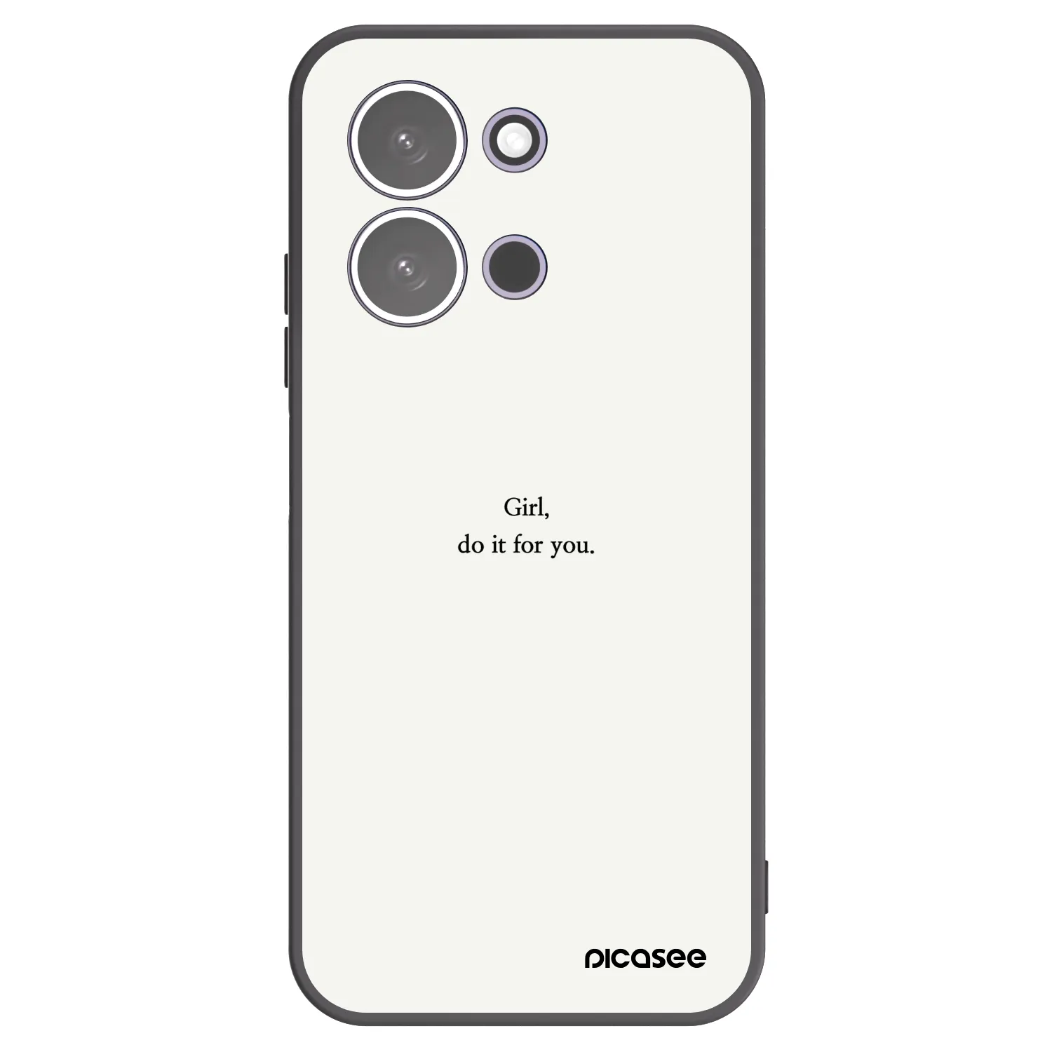 Picasee crna silikonska maskica za Xiaomi Redmi 15C 5G - Girl, do it for you