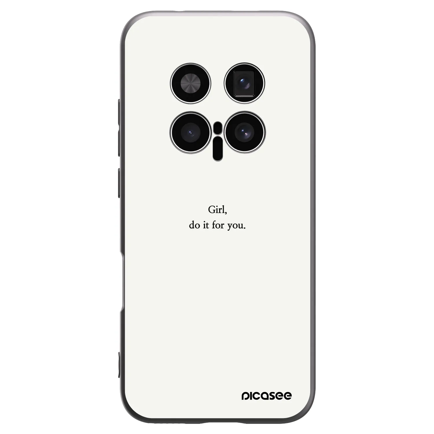Picasee crna silikonska maskica za Honor Magic8 Pro 5G - Girl, do it for you