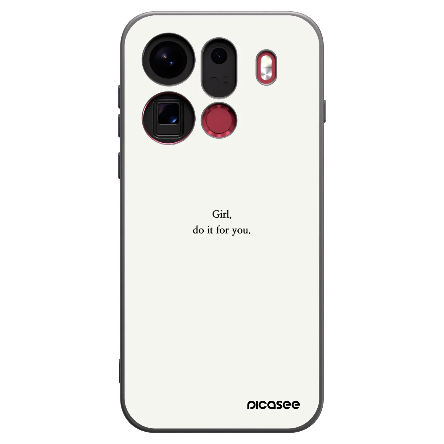 Picasee crna silikonska maskica za OPPO Find X9 Pro - Girl, do it for you