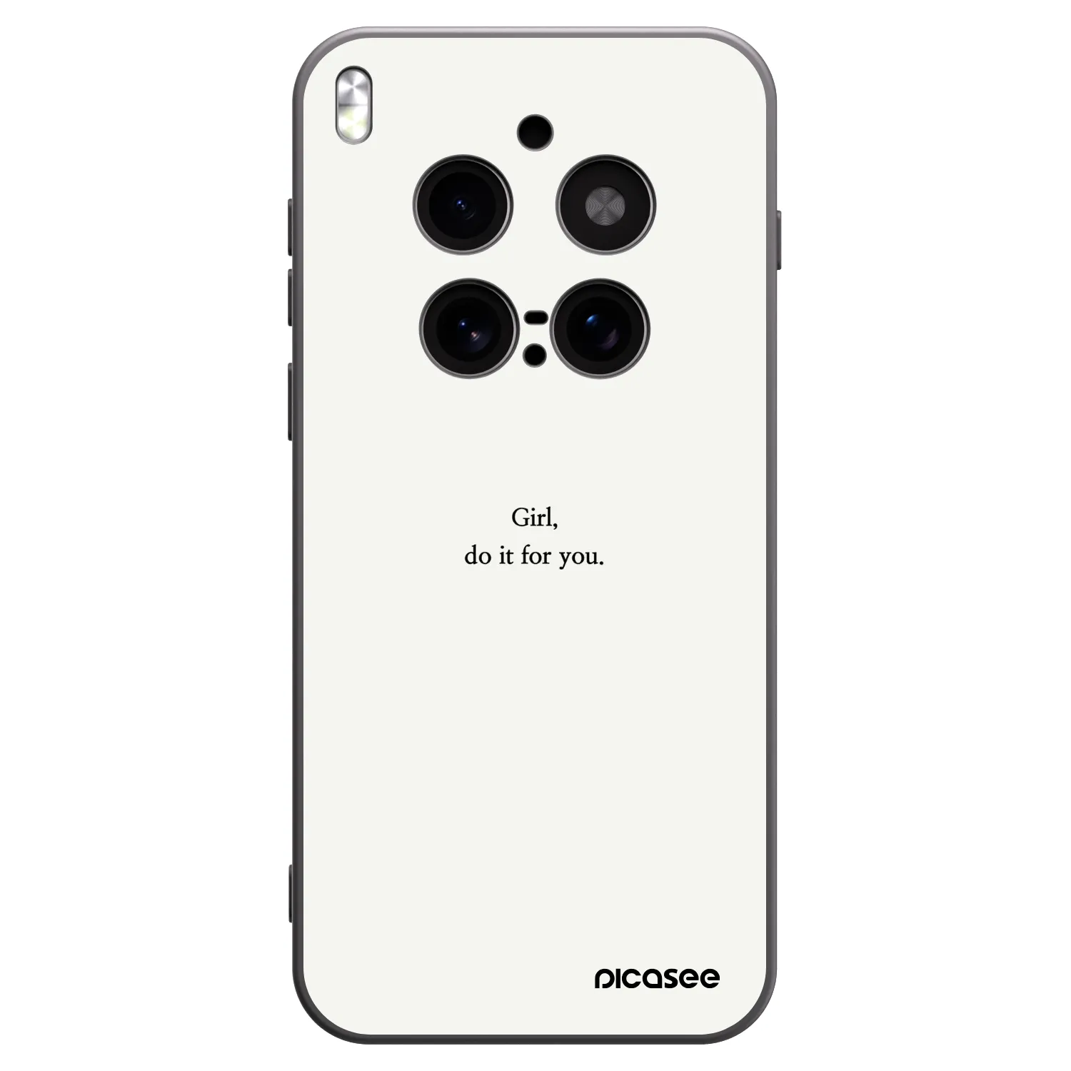 Picasee crna silikonska maskica za Vivo X300 Pro - Girl, do it for you