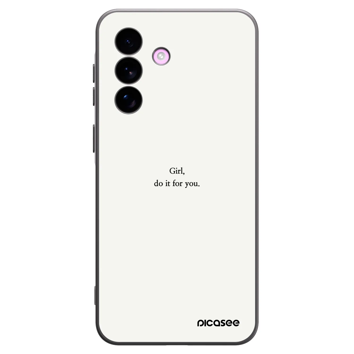Picasee crna silikonska maskica za Samsung Galaxy A57 5G - Girl, do it for you