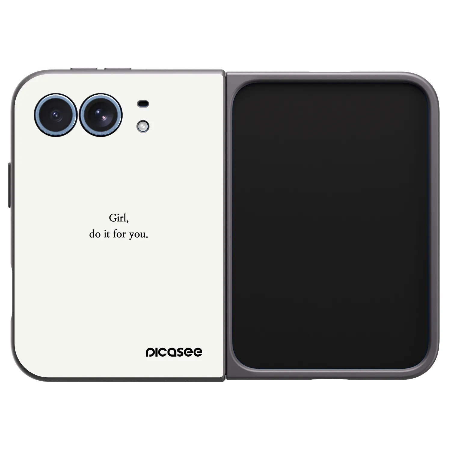 Picasee crna silikonska maskica za Apple iPhone Ultra - Girl, do it for you