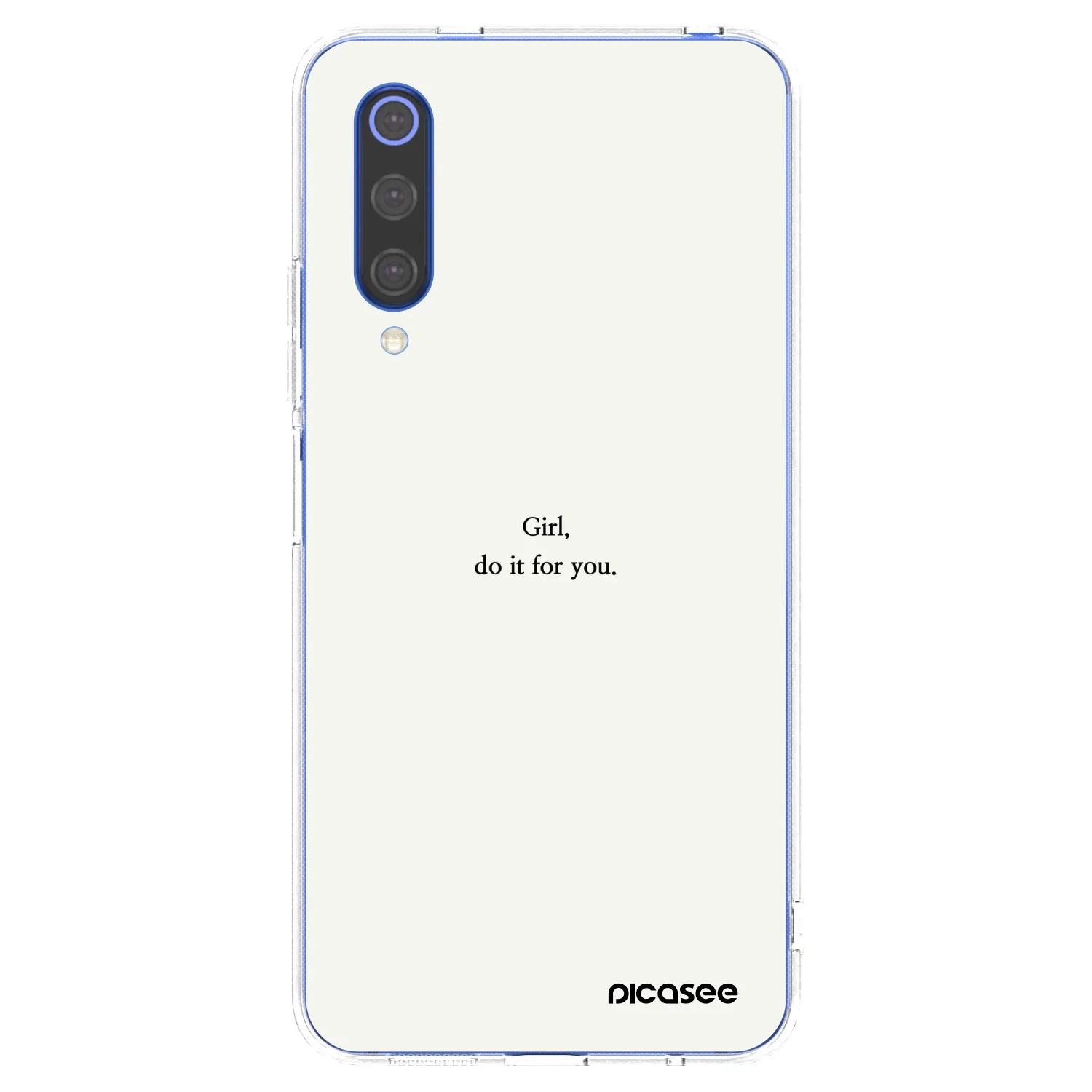 Picasee silikonska prozirna maskica za Xiaomi Mi 9 SE - Girl, do it for you