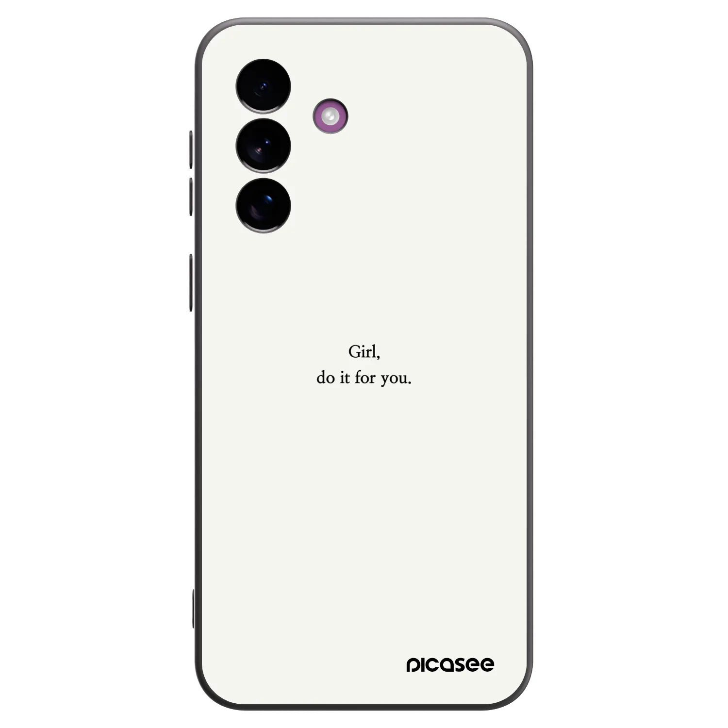 Picasee crna silikonska maskica za Samsung Galaxy A37 - Girl, do it for you