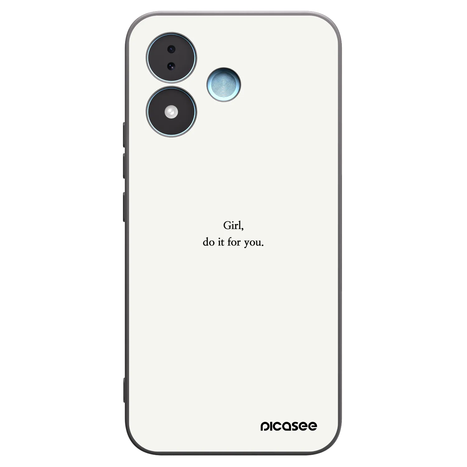 Picasee crna silikonska maskica za Xiaomi Redmi Note 17 5G - Girl, do it for you