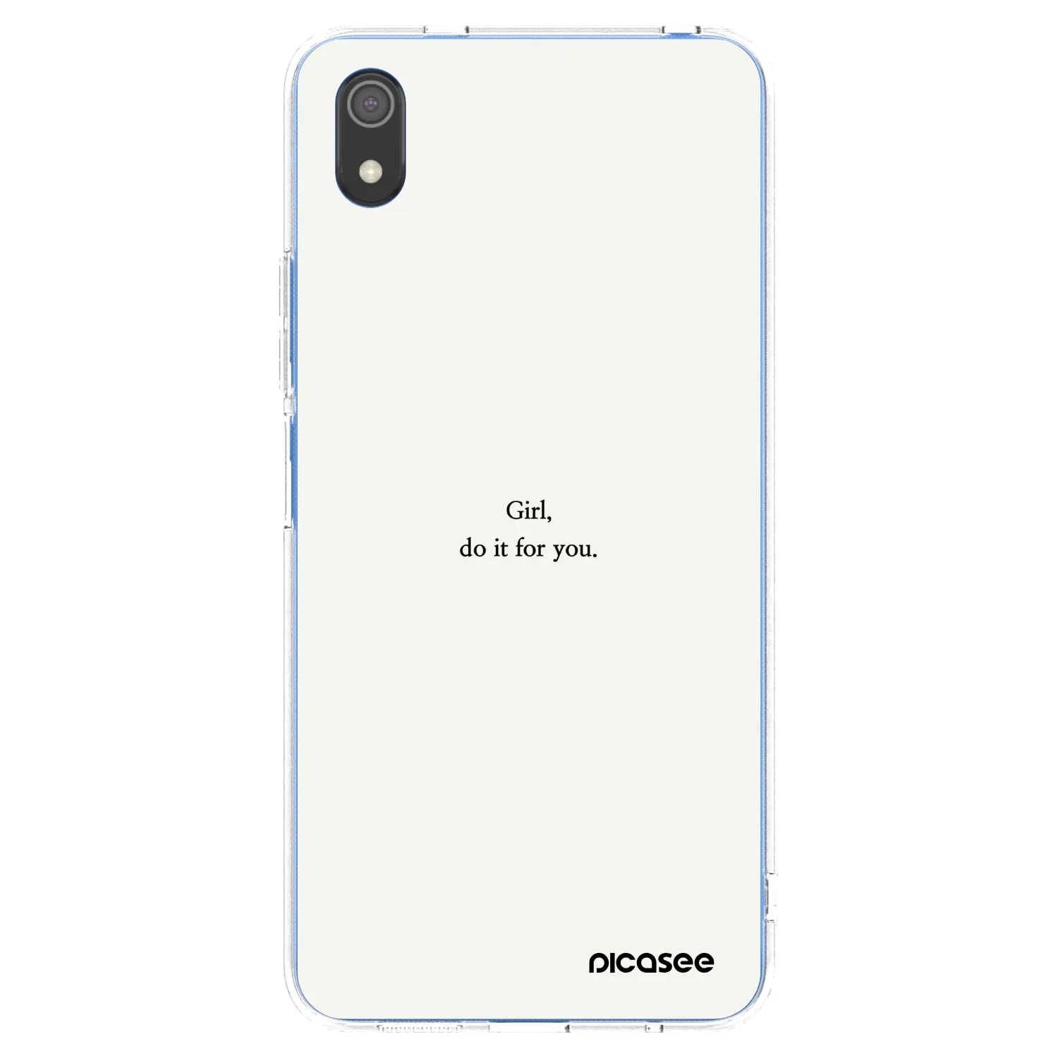 Picasee silikonska prozirna maskica za Xiaomi Redmi 7A - Girl, do it for you