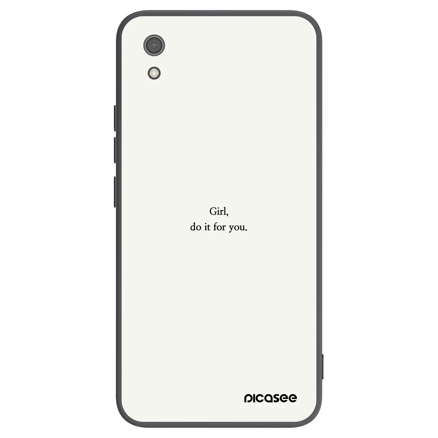 Picasee crna silikonska maskica za Xiaomi Redmi 7A - Girl, do it for you