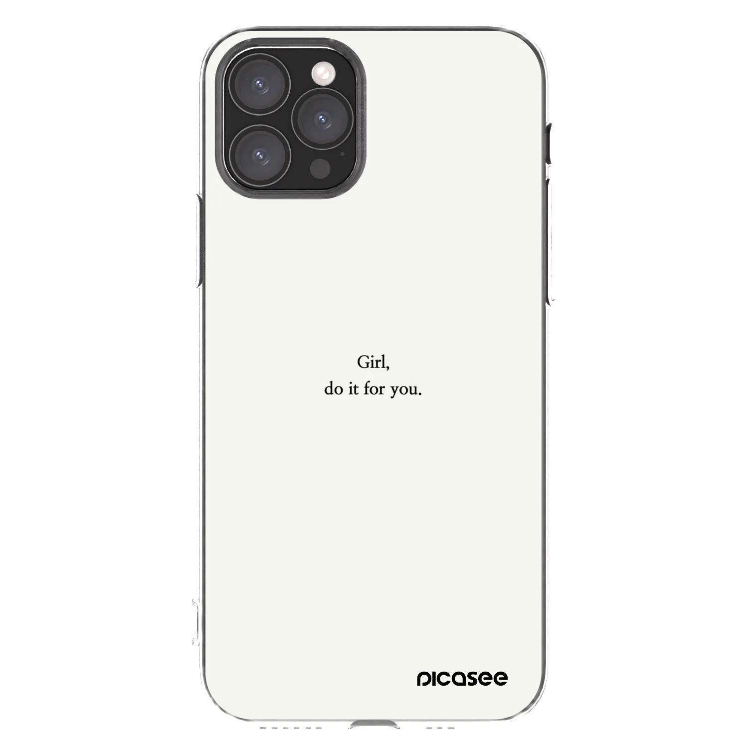 Picasee silikonska prozirna maskica za Apple iPhone 11 Pro - Girl, do it for you