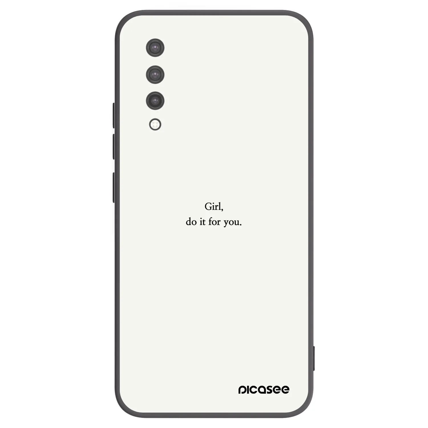 Picasee crna silikonska maskica za Xiaomi Mi 9 Lite - Girl, do it for you