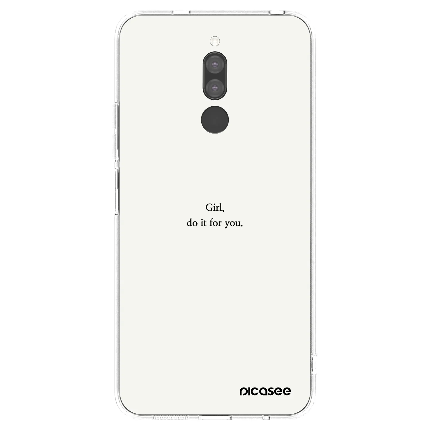 Picasee silikonska prozirna maskica za Xiaomi Redmi 8 - Girl, do it for you