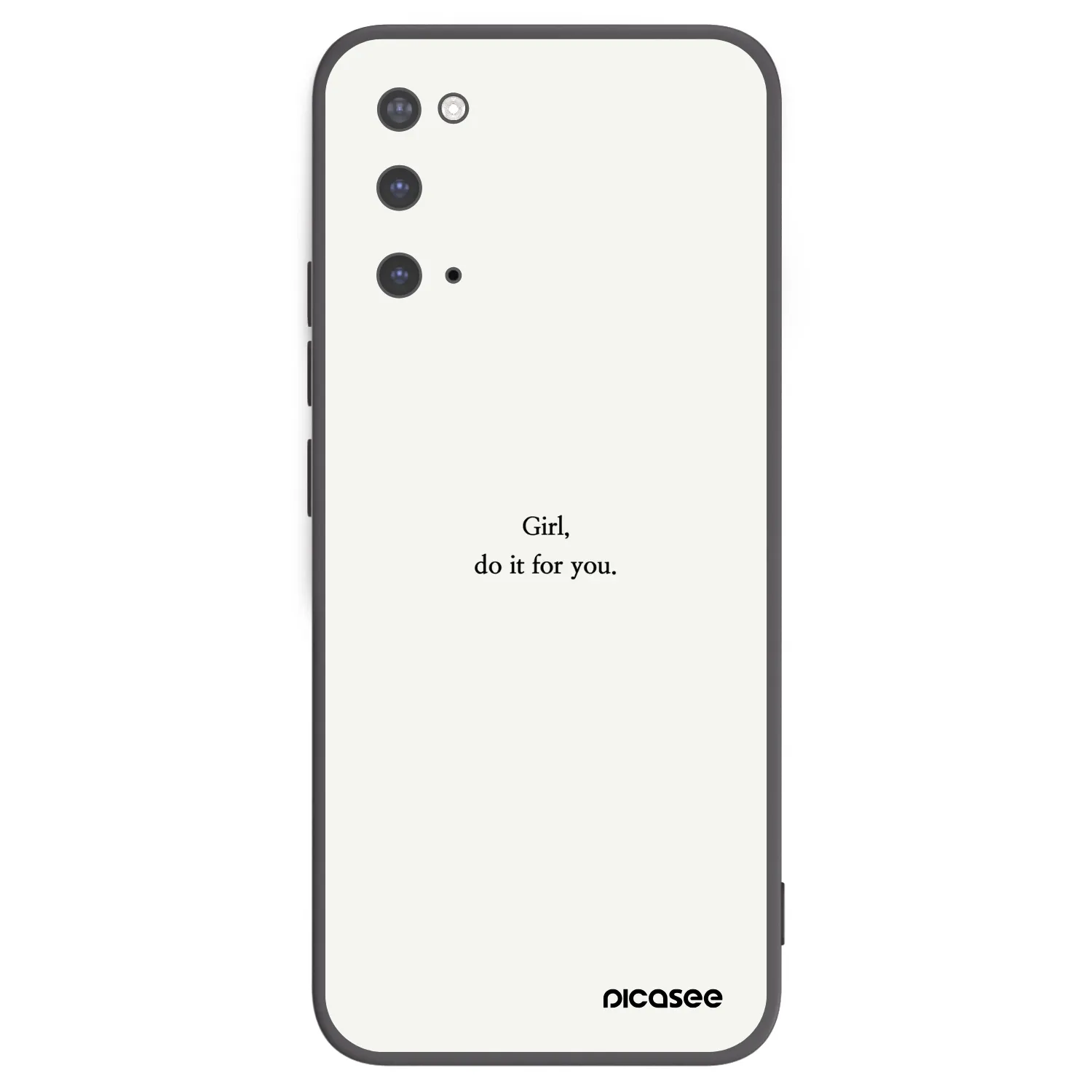 Picasee crna silikonska maskica za Samsung Galaxy S20 G980F - Girl, do it for you