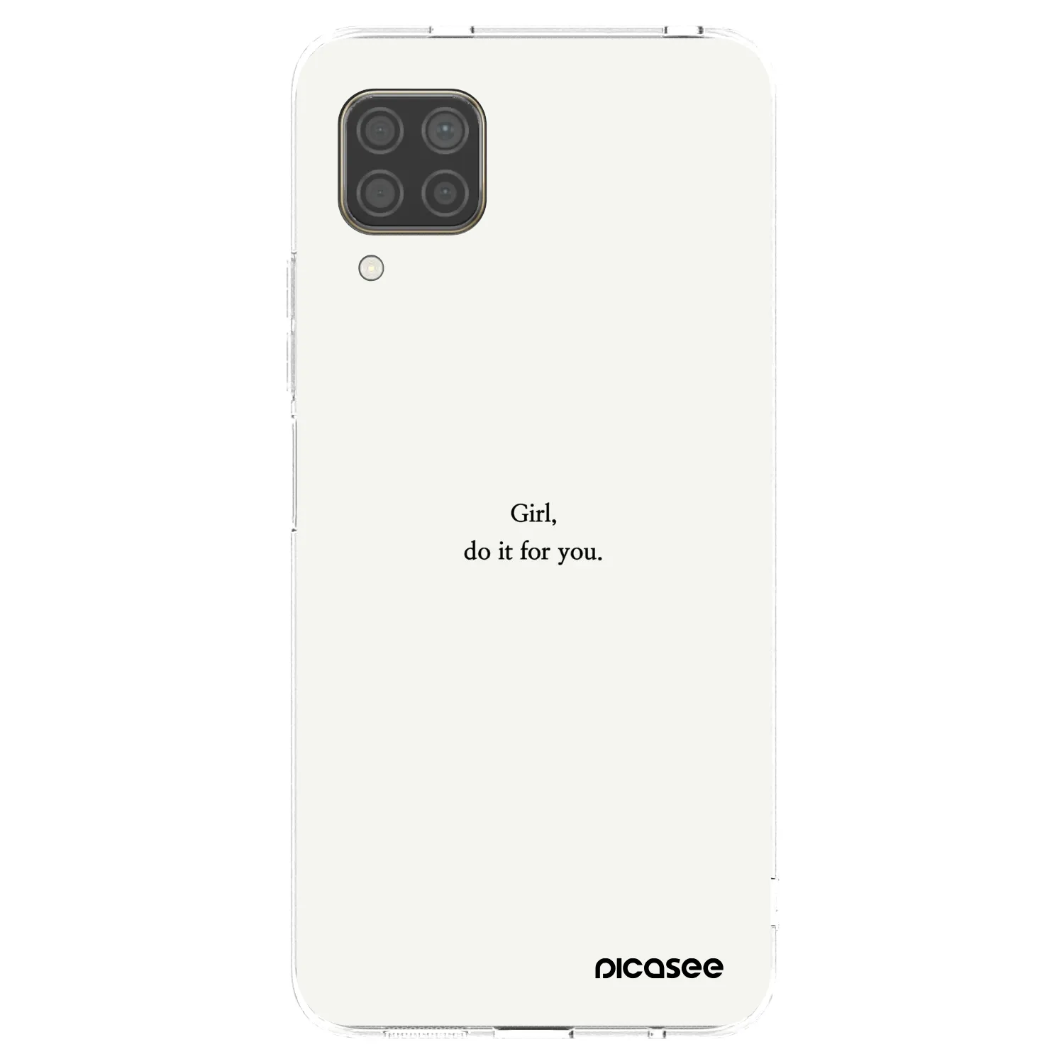 Picasee silikonska prozirna maskica za Huawei P40 Lite - Girl, do it for you