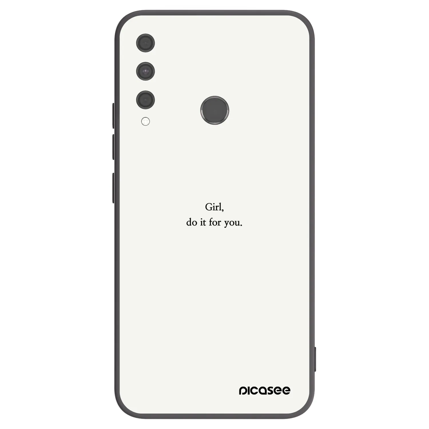Picasee crna silikonska maskica za Huawei P40 Lite E - Girl, do it for you