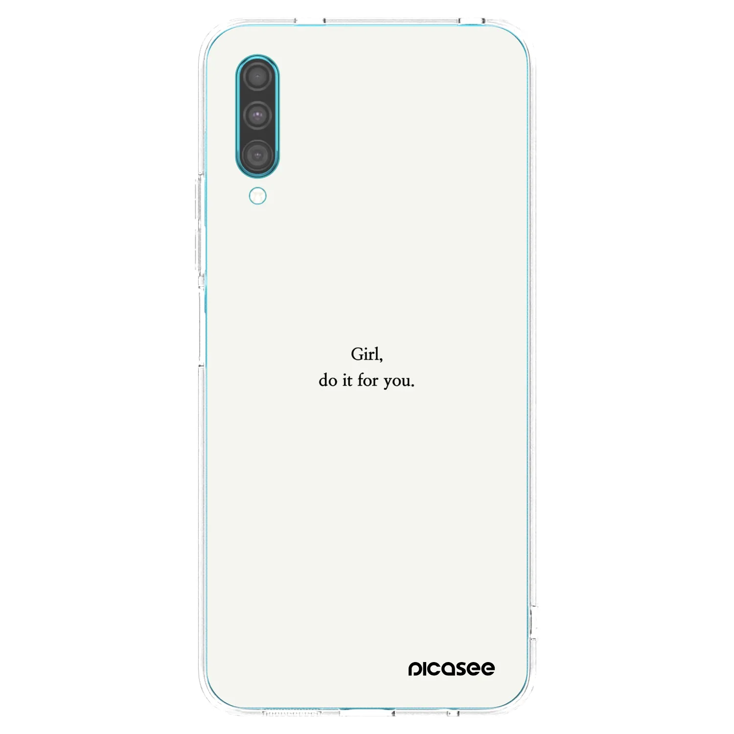 Picasee silikonska prozirna maskica za Samsung Galaxy A30s A307F - Girl, do it for you