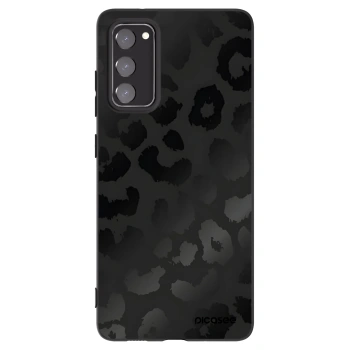 Picasee crna silikonska maskica za Samsung Galaxy S20 FE - Midnight Leopard
