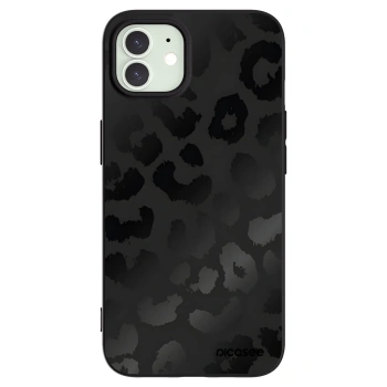 Picasee crna silikonska maskica za Apple iPhone 12 - Midnight Leopard