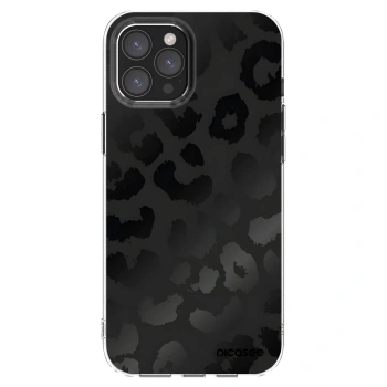 Picasee silikonska prozirna maskica za Apple iPhone 12 Pro Max - Midnight Leopard