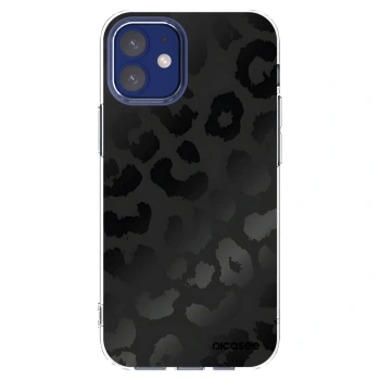 Picasee silikonska prozirna maskica za Apple iPhone 12 mini - Midnight Leopard