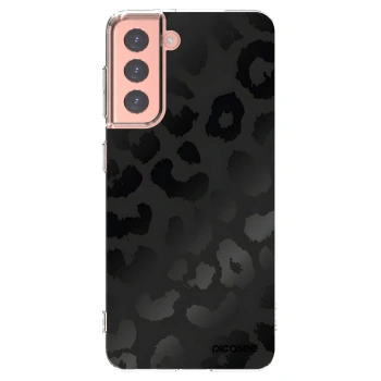 Picasee silikonska prozirna maskica za Samsung Galaxy S21 5G G991B - Midnight Leopard
