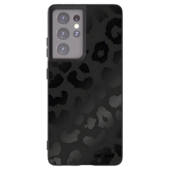 Picasee crna silikonska maskica za Samsung Galaxy S21 Ultra 5G G998B - Midnight Leopard