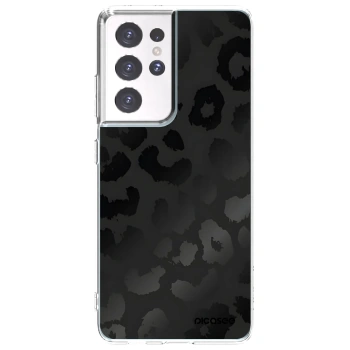 Picasee silikonska prozirna maskica za Samsung Galaxy S21 Ultra 5G G998B - Midnight Leopard