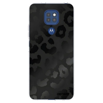 Picasee silikonska prozirna maskica za Motorola Moto G9 Play - Midnight Leopard