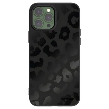 Picasee crna silikonska maskica za Apple iPhone 13 Pro Max - Midnight Leopard