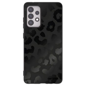 Picasee crna silikonska maskica za Samsung Galaxy A52s 5G A528B - Midnight Leopard
